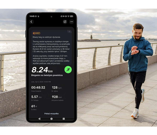 myPhone Smartwatch HAMMER Ventus Czarny + pasek kaszmirowy - 1604875 - zdjęcie 23